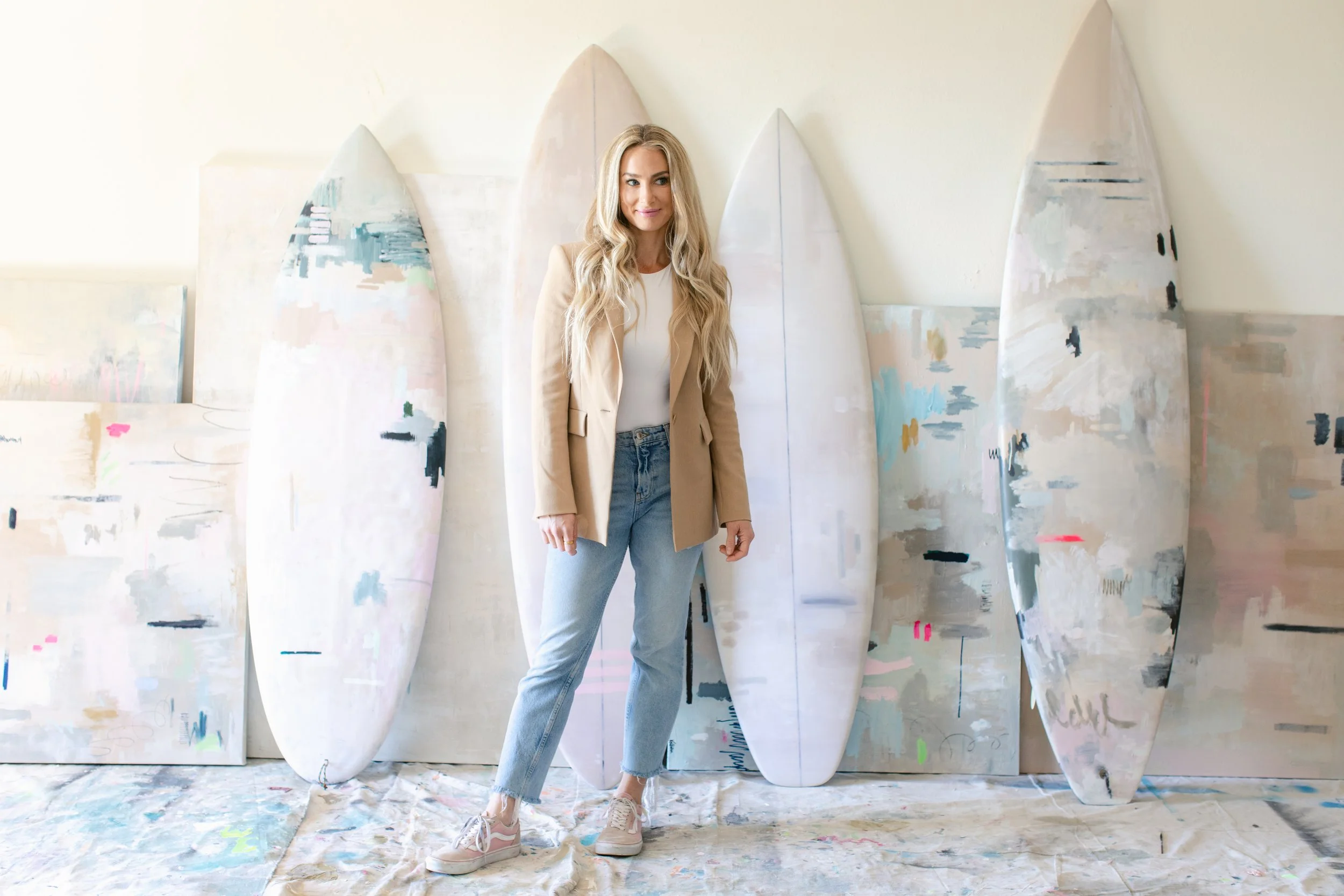 Kirsten Sadlier Creates Art from Recycled Surfboards Laguna Beach